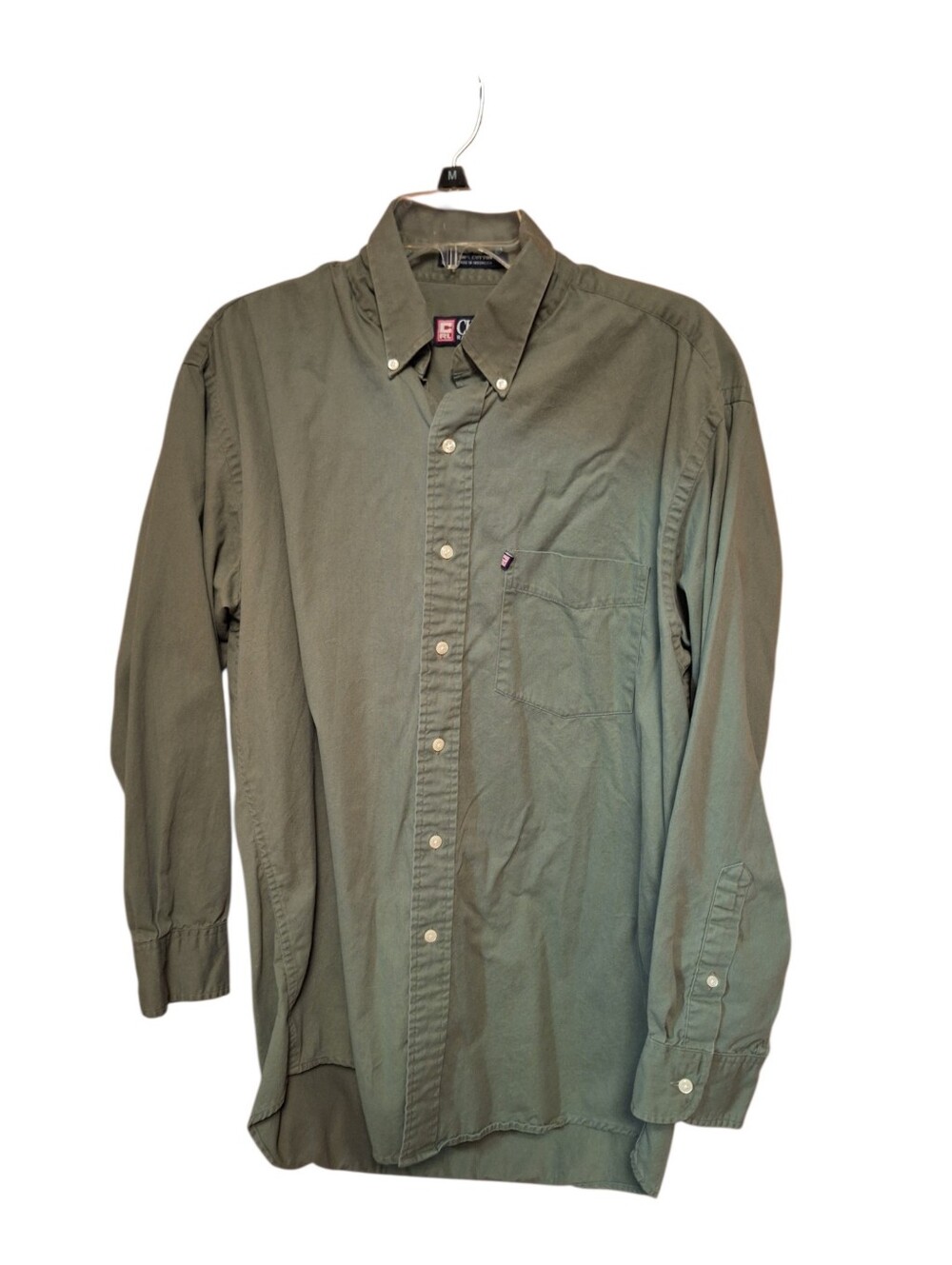 Vintage Chaps Ralph Lauren 100% Cotton Button Down Long Sleeved Shirt Men's 16